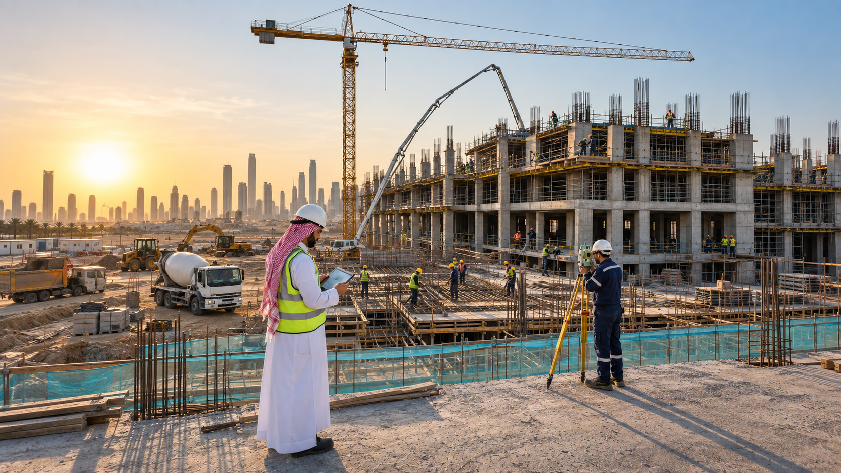 سماء للمقاولات: حلول متكاملة للمقاولات والإنشاءات في السعودية